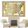 Lavagna mappa Stati Uniti Vintage