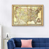 Lavagna mappa Stati Uniti Vintage