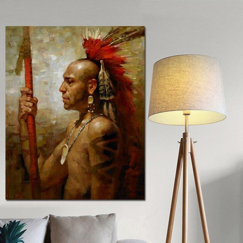 Dipinto Vintage capo indiano