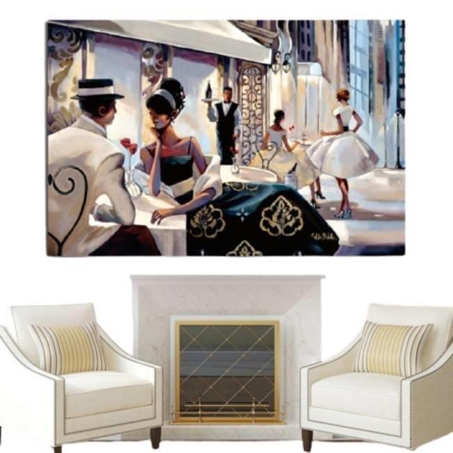 Pittura di coppia americana Vintage