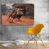 Dipinto da cowboy occidentale Vintage