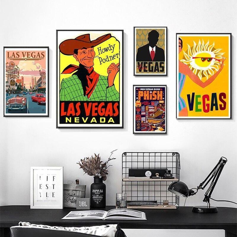 Dipinto Déco vintage di Las Vegas