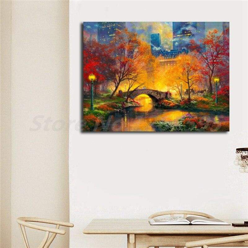 Pittura decorativa vintage di New York