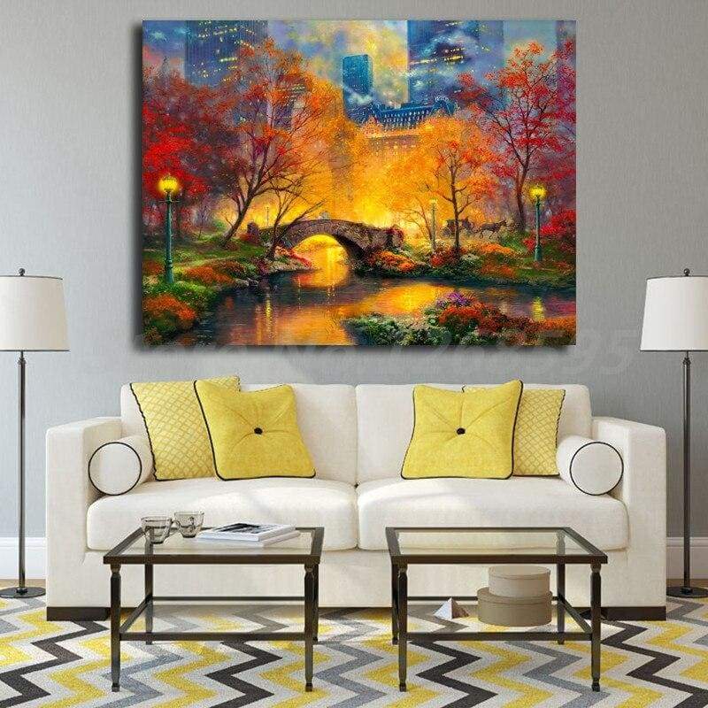 Pittura decorativa vintage di New York