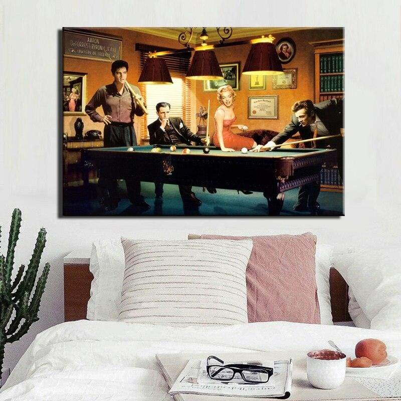 Dipinto Vintage di Elvis Presley