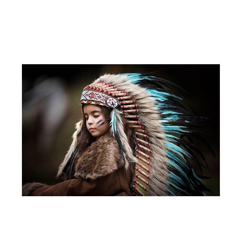 Dipinto bambino indiano Vintage