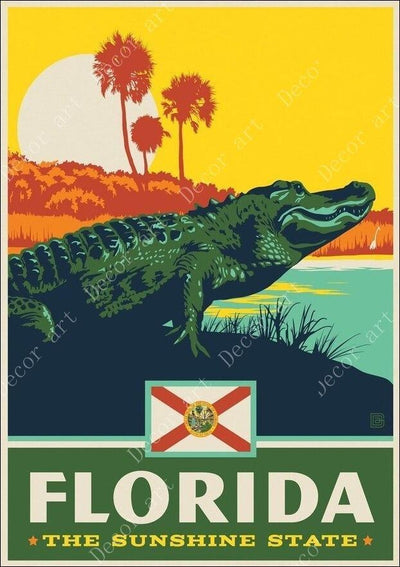 Pittura Vintage della Florida