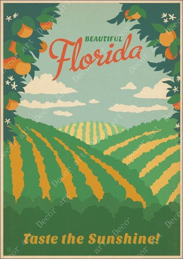 Pittura Vintage della Florida
