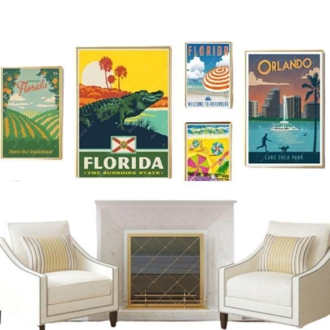 Pittura Vintage della Florida