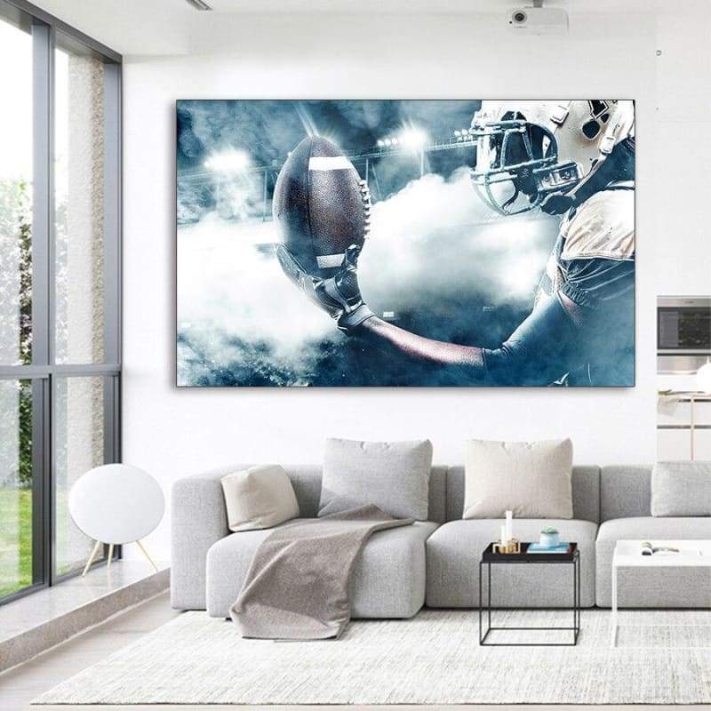 Pittura vintage di football americano