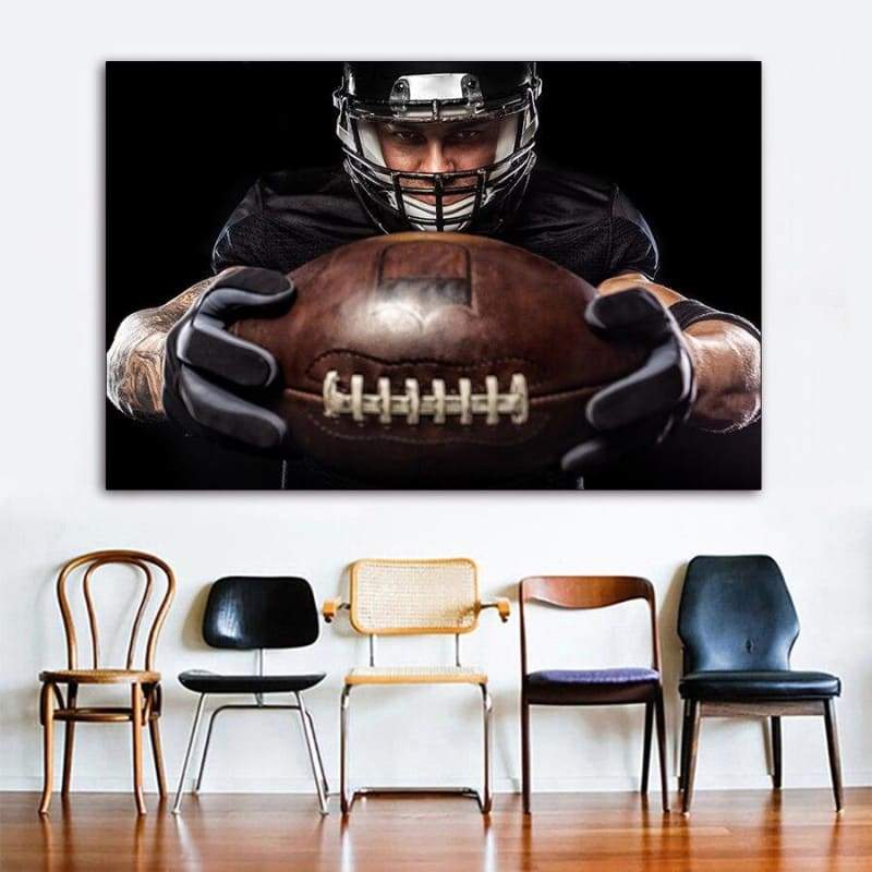 Pittura vintage di football americano