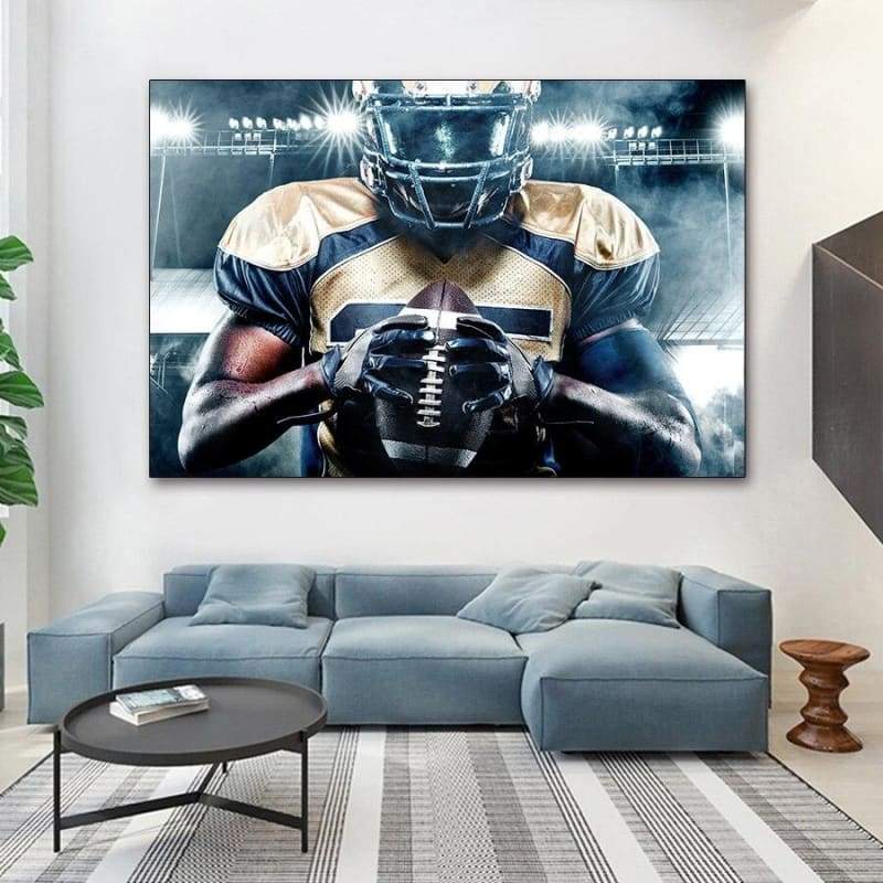 Pittura vintage di football americano