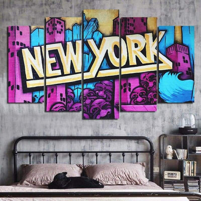 Pittura dell'annata dei graffiti di New York