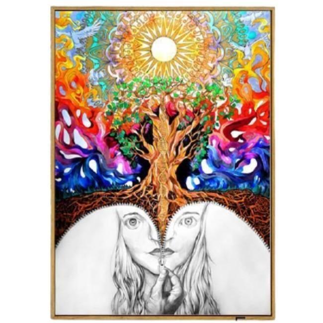 Dipinto Hippie Vintage