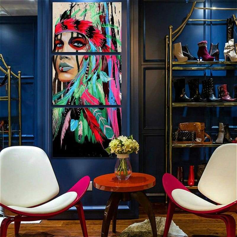 Pittura Vintage degli indiani d'America