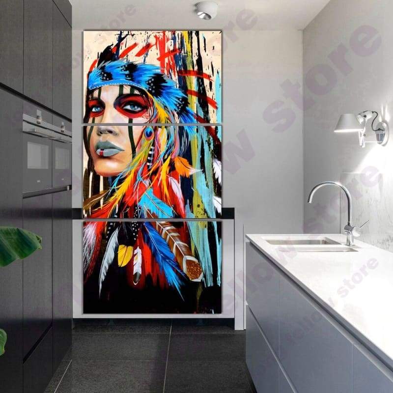 Pittura Vintage degli indiani d'America