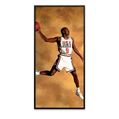 Dipinto Vintage di Kobe Bryant