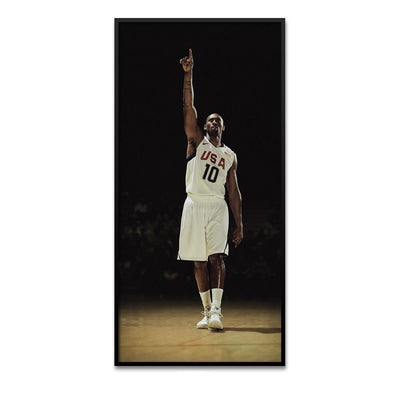 Dipinto Vintage di Kobe Bryant