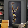 Dipinto Vintage di Kobe Bryant