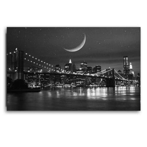Vintage New York Led tavolo in bianco e nero