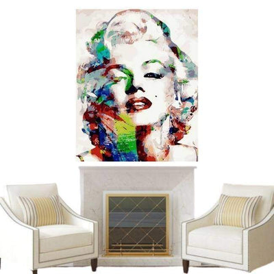 Dipinto Vintage di Marilyn Monroe