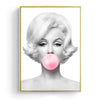 Dipinto di gomma da masticare vintage Marilyn Monroe