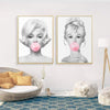 Dipinto di gomma da masticare vintage Marilyn Monroe