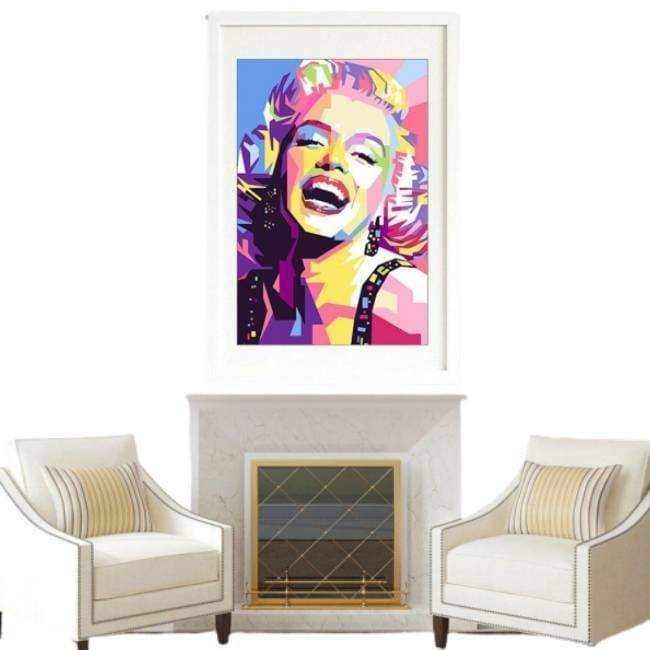 Dipinto a colori vintage Marilyn Monroe