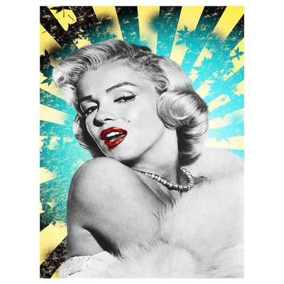 Dipinto vintage Marilyn Monroe in bianco e nero