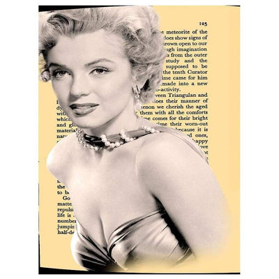 Dipinto vintage Marilyn Monroe in bianco e nero
