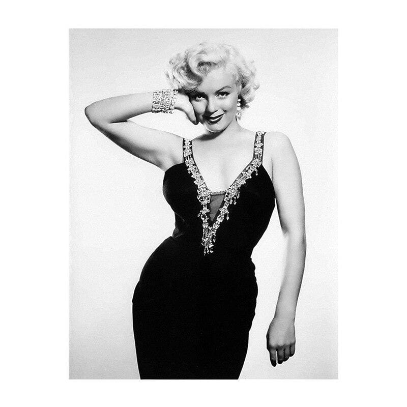 Dipinto vintage Marilyn Monroe in bianco e nero