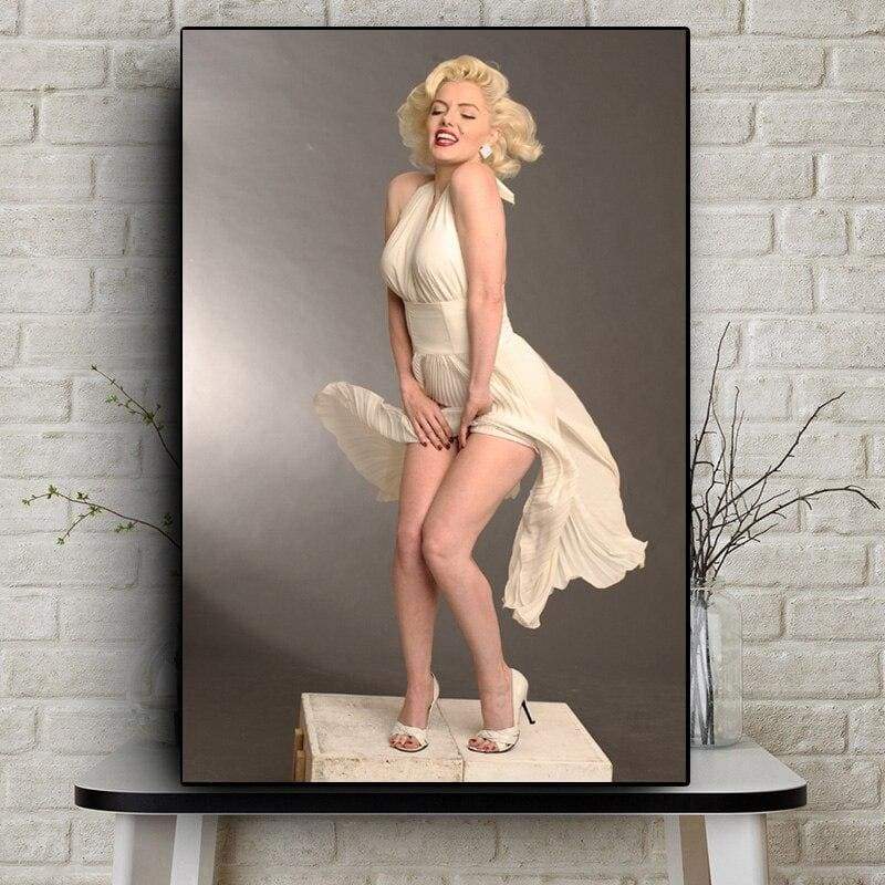 Dipinto Vintage Pop Art di Marilyn Monroe