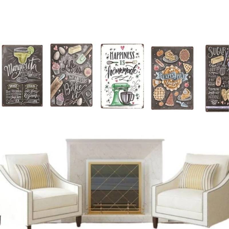 Pittura in metallo vintage