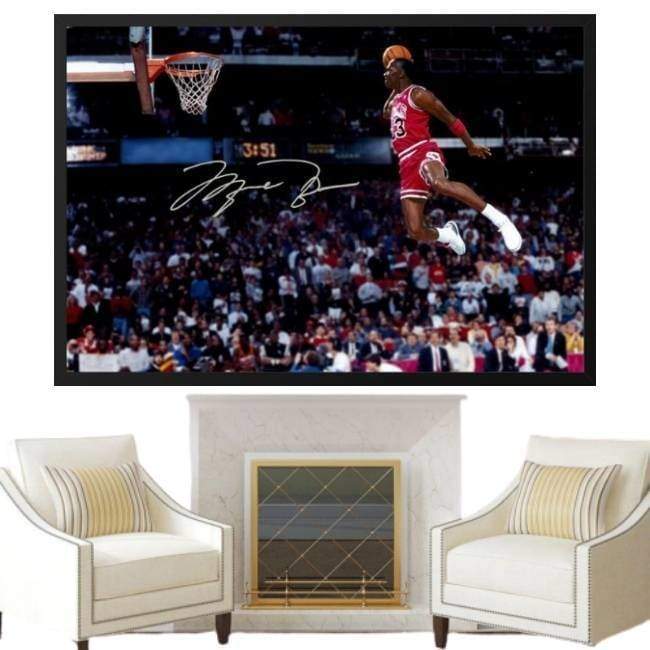 Dipinto Vintage di Michael Jordan