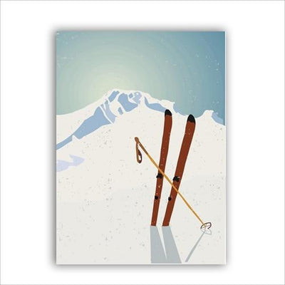 Pittura di montagna Vintage
