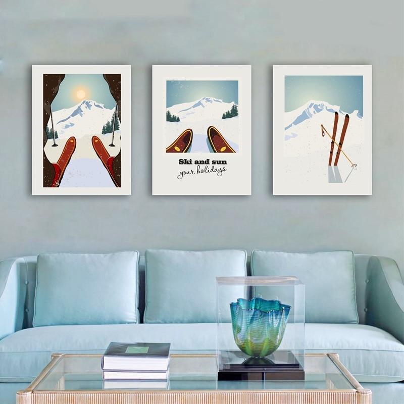 Pittura di montagna Vintage