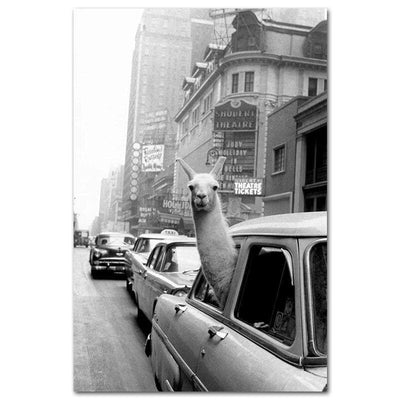 Pittura murale vintage di New York