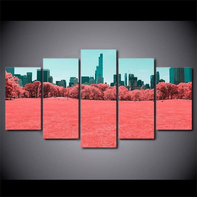 Dipinto Vintage del Central Park di New York