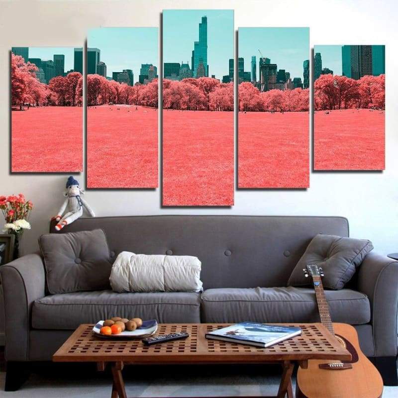 Dipinto Vintage del Central Park di New York