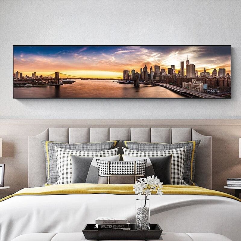 Ponte di Brooklyn di New York dipinto Vintage