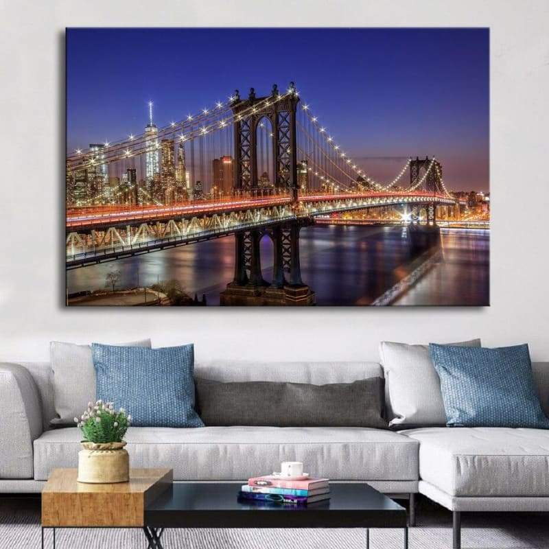 Dipinto vintage in rilievo di New York