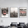 Dipinto vintage con rose di New York