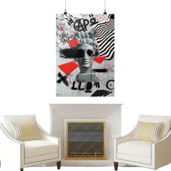 Pittura vintage di arte di strada di New York