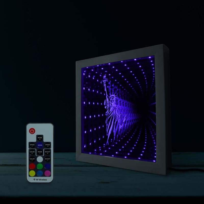 Tavolo vintage in vetro di New York