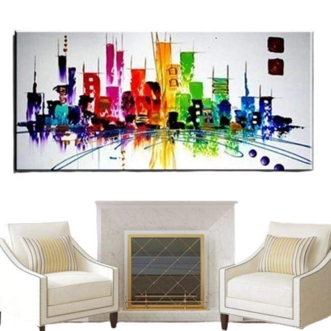 Dipinto Vintage Dipinto di New York City