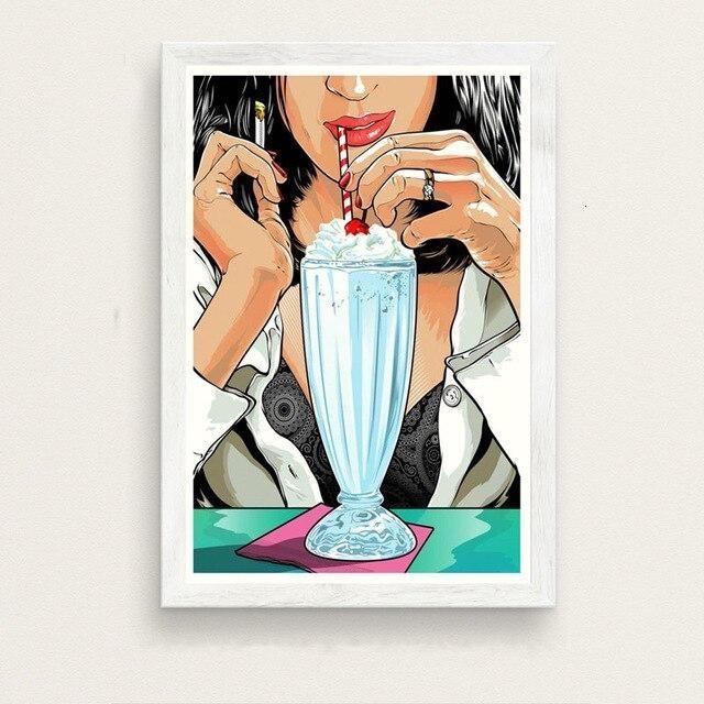 Pulp Fiction Pittura Vintage