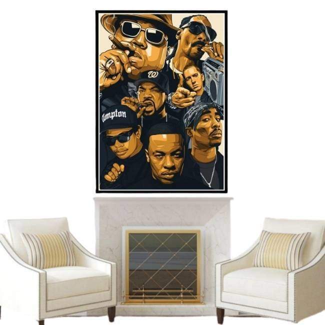 Pittura rap vintage americana