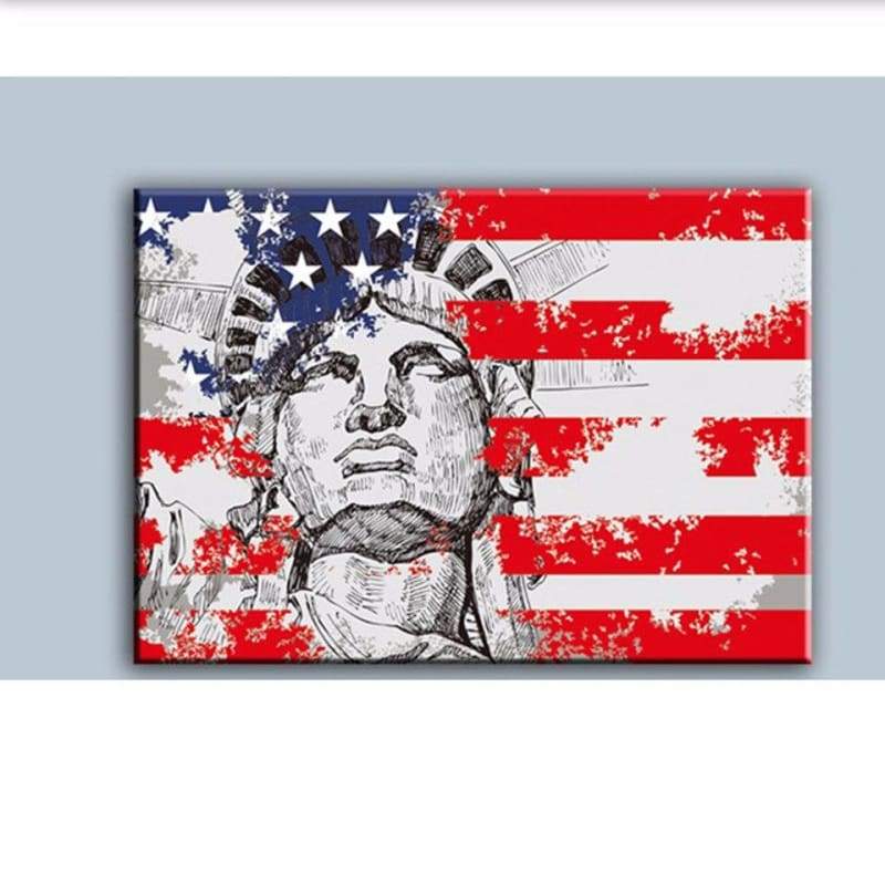 Pittura Vintage della statua della libertà