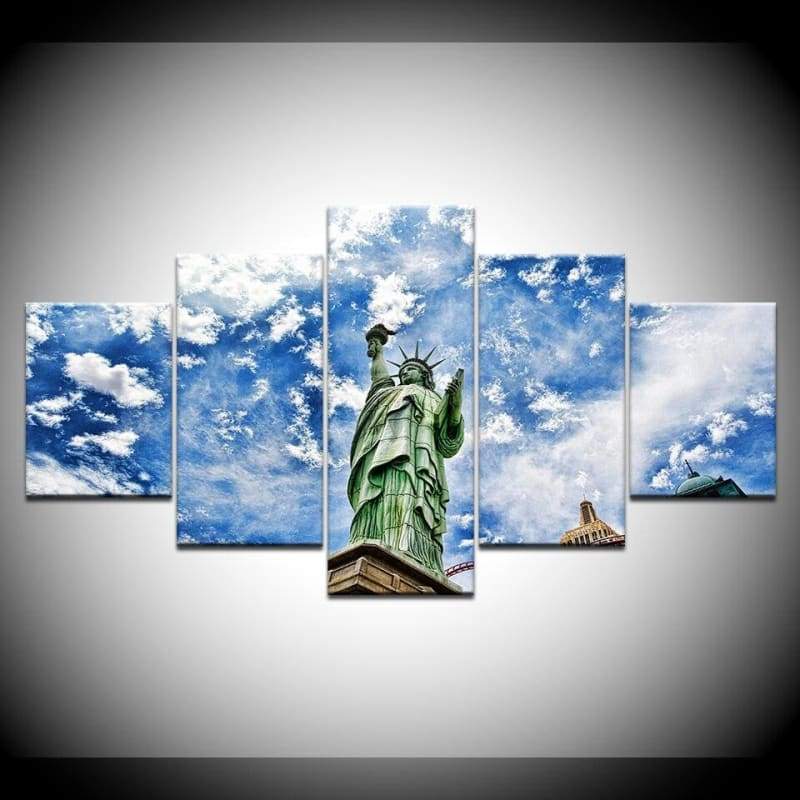 Pittura Vintage della statua della libertà New York