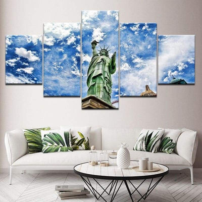 Pittura Vintage della statua della libertà New York